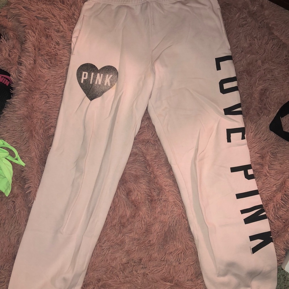 PINK light pink sweatpants